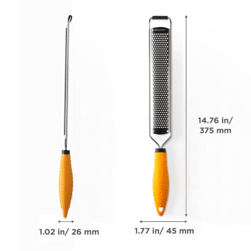 Deiss PRO Stainless Steel Lemon Zester and Cheese Grater